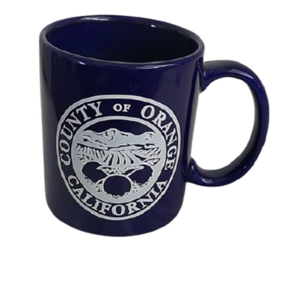 County of Orange California Coffee Mug, Deep Blue